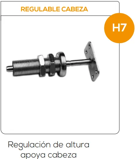 Regulable Cabeza - Regulación de altura apoya cabeza 1